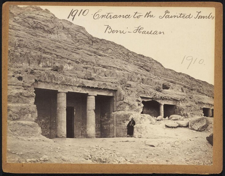 Entrance to the Painted Tombs. Beni-Hassan top image
