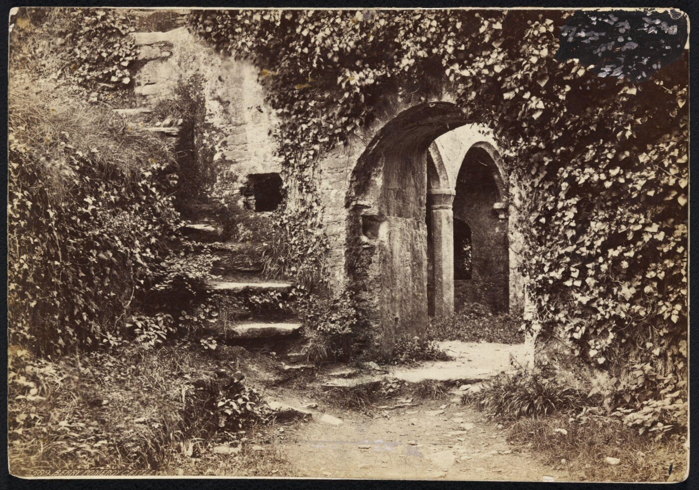 Francis Frith, Ent. to Guard Room. Berry Pomeroy Castle