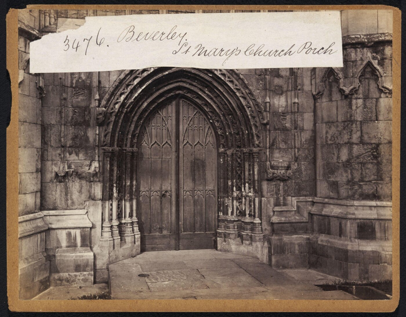 Francis Frith, Beverley. St. Mary's Church Porch