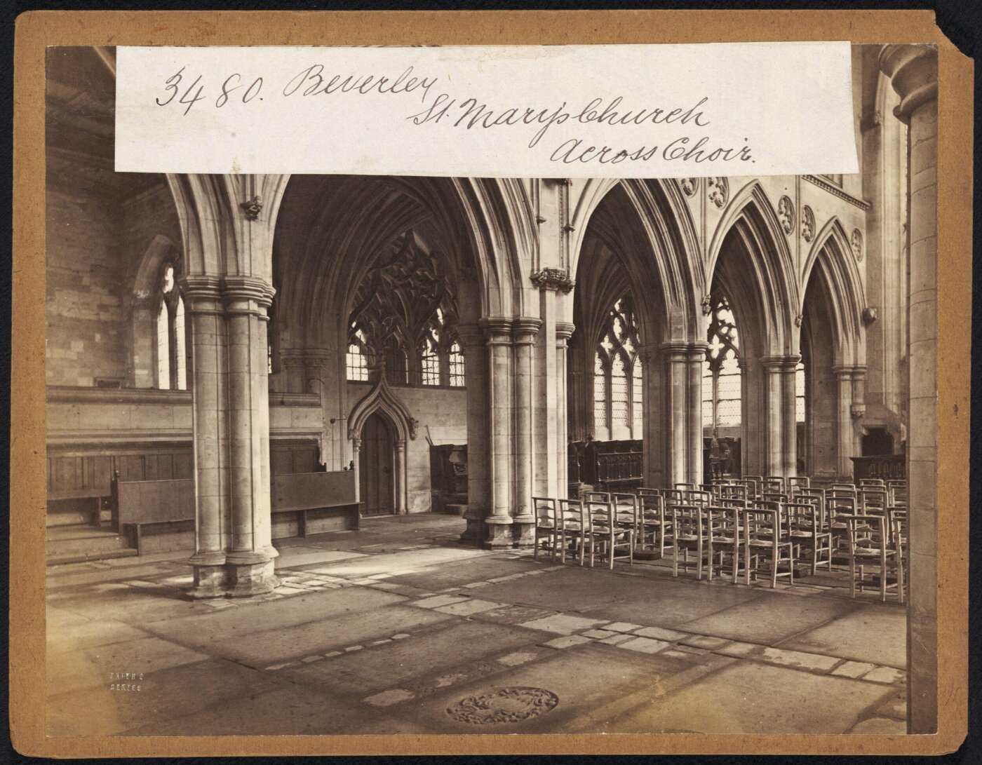Francis Frith, Beverley. St. Mary's Church. Across Choir
