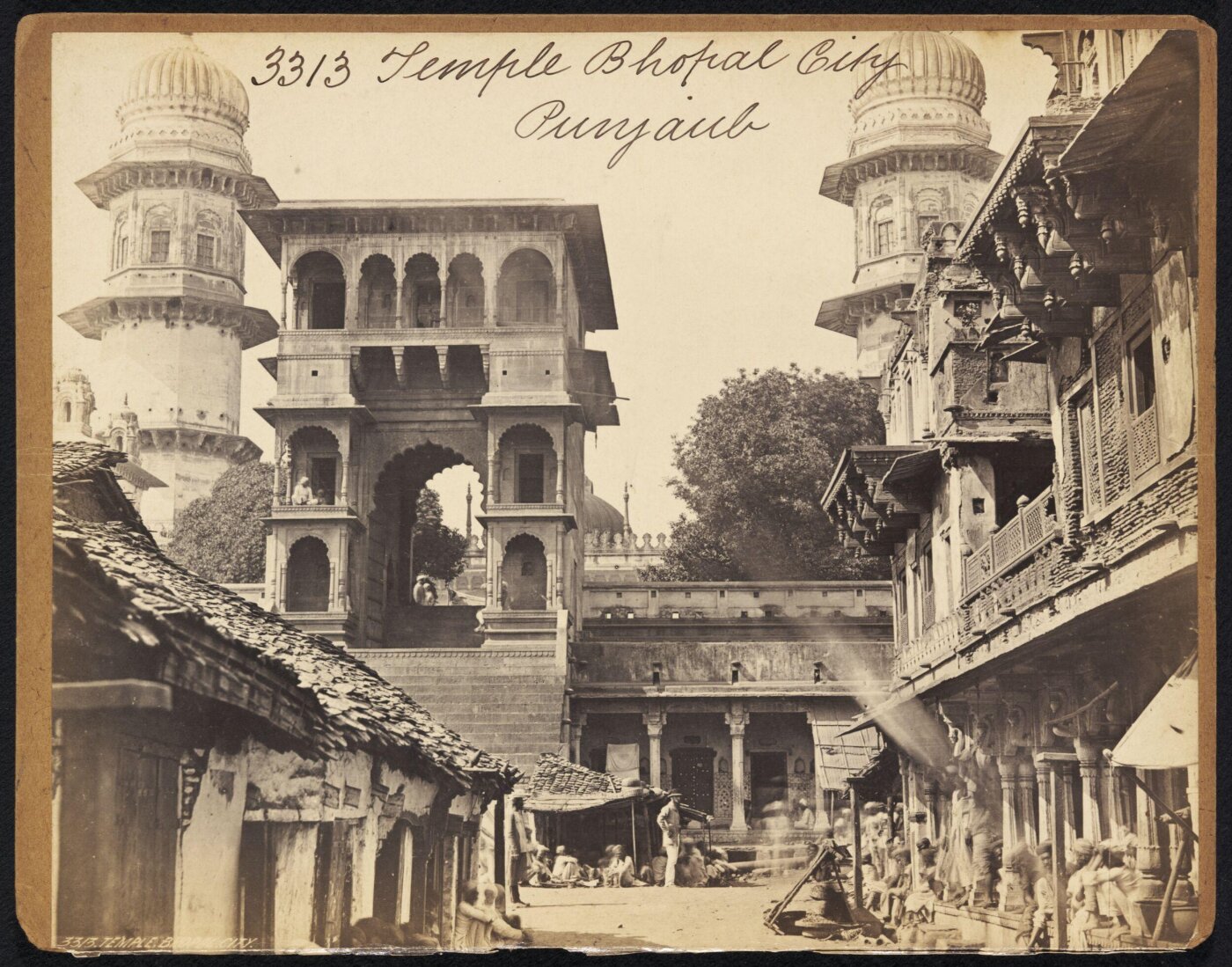 Francis Frith, Temple Bhopal City. Punjaub