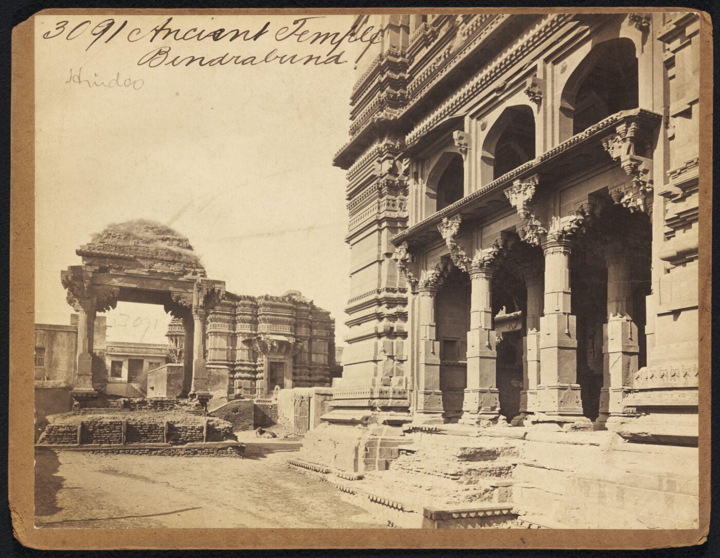 Francis Frith, Ancient Temple. Bindrabund