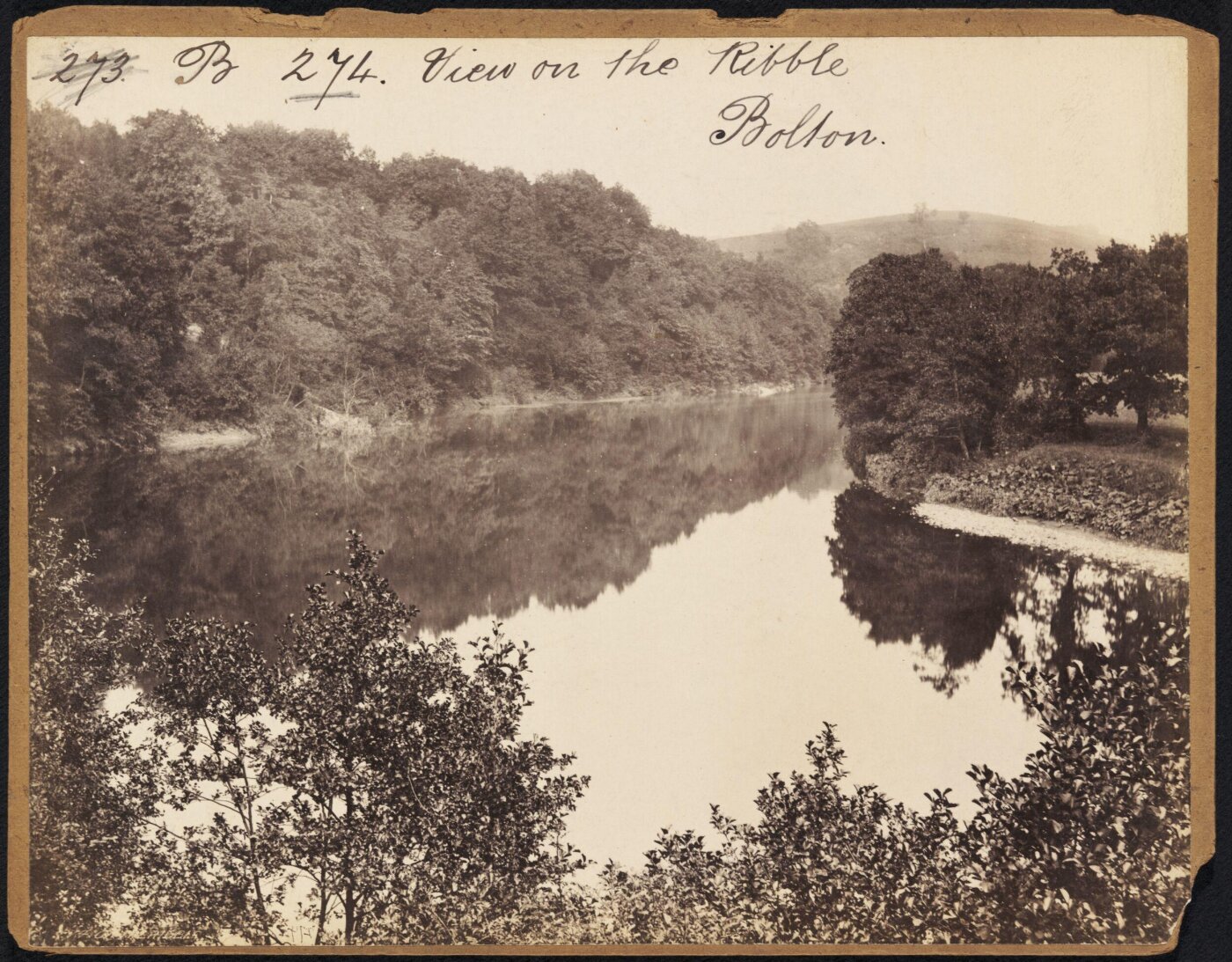 Francis Frith, View on the Ribble. Bolton