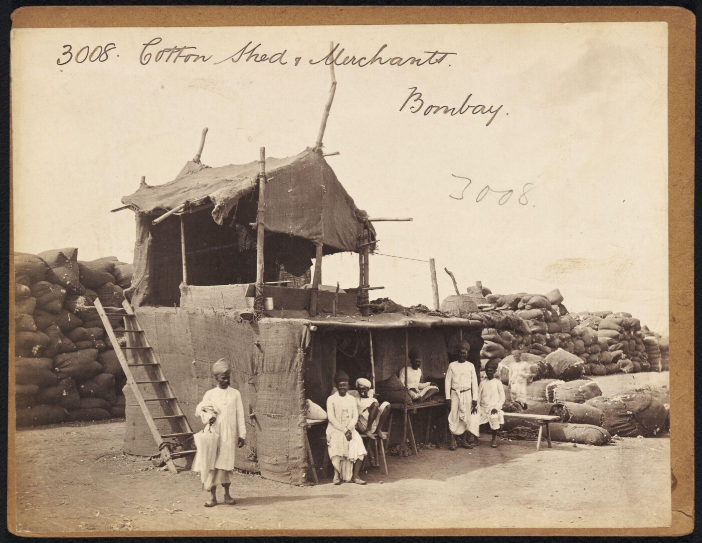Francis Frith, Cotton Sheds & Merchants. Bombay
