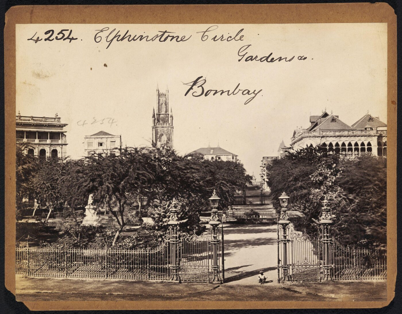 Francis Frith, Elphinstone Circle Gardens.  Bombay