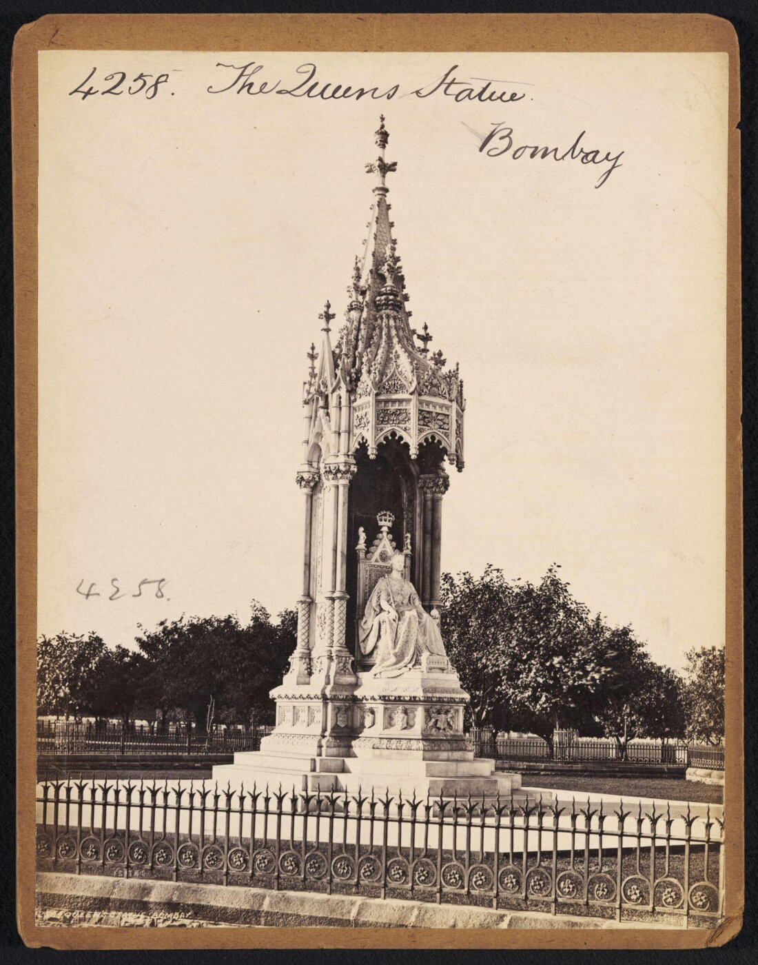 Francis Frith, The Queen's Statue.  Bombay