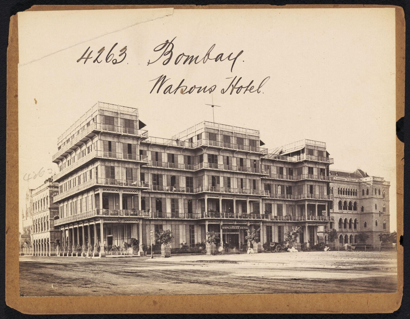 Francis Frith, Bombay. Watson's Hotel