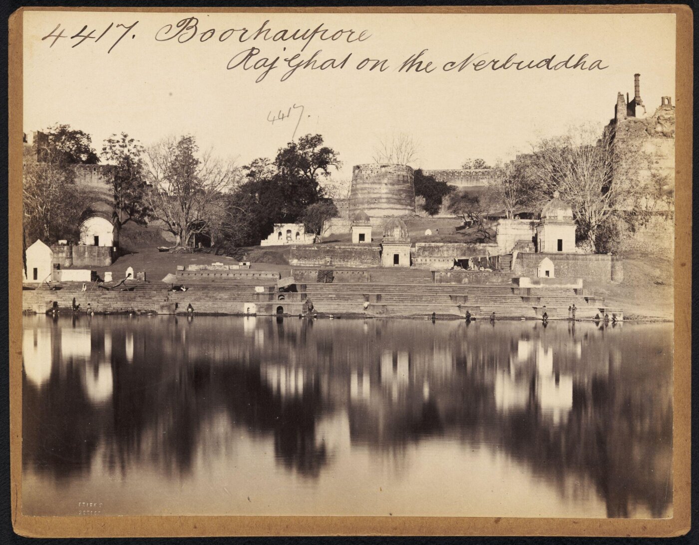 Francis Frith, Boorhaupore. Raj Ghat on the Nerbuddha