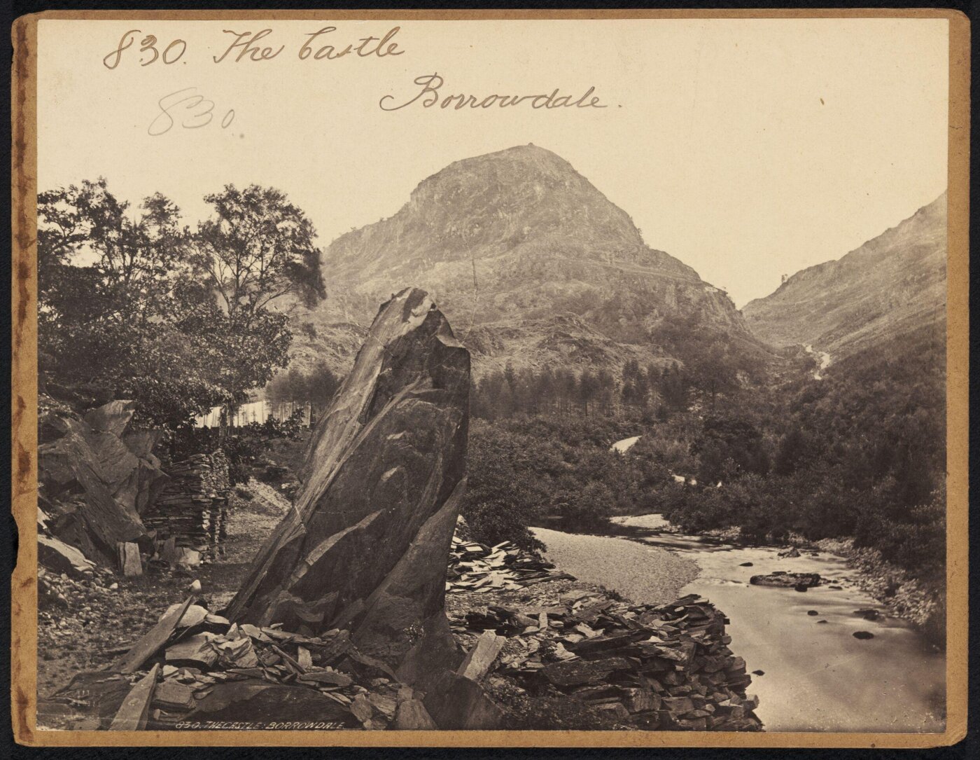Francis Frith, The Castle.  Borrowdale