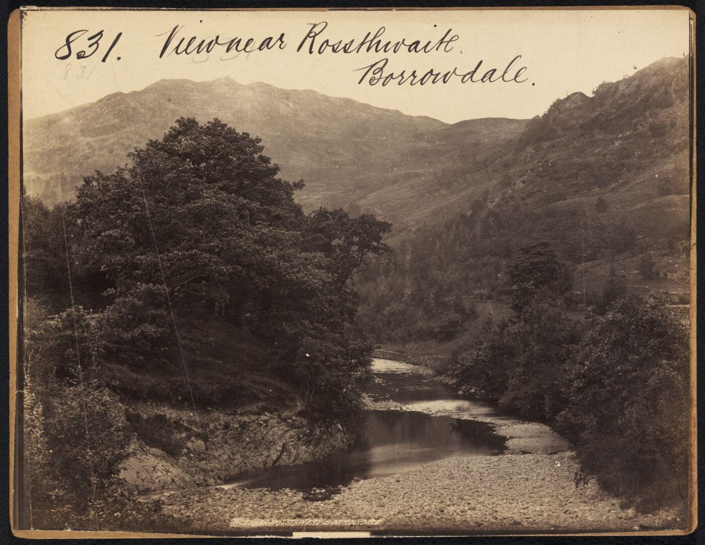Francis Frith, View near Rossthwaite. Borrowdale