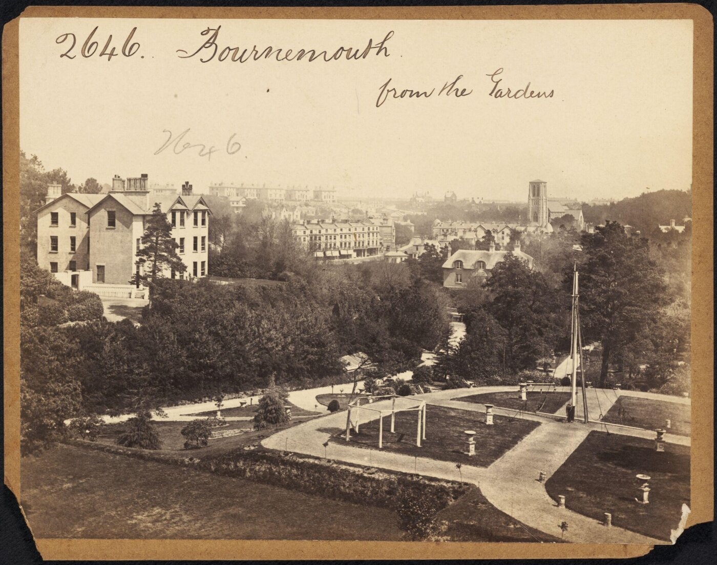 Francis Frith, Bournemouth from the Gardens