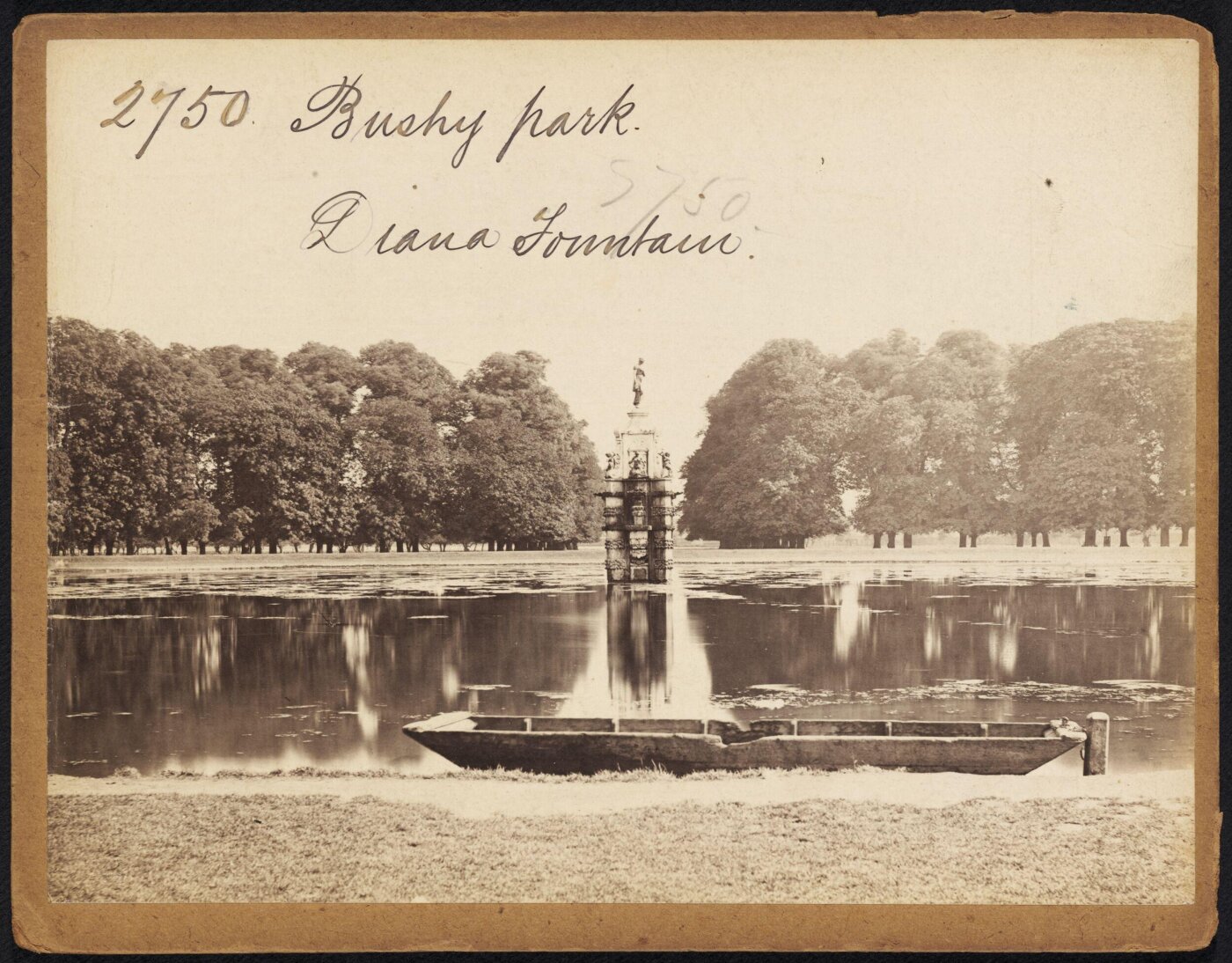 Francis Frith, Bushy Park.  Diana Fountain