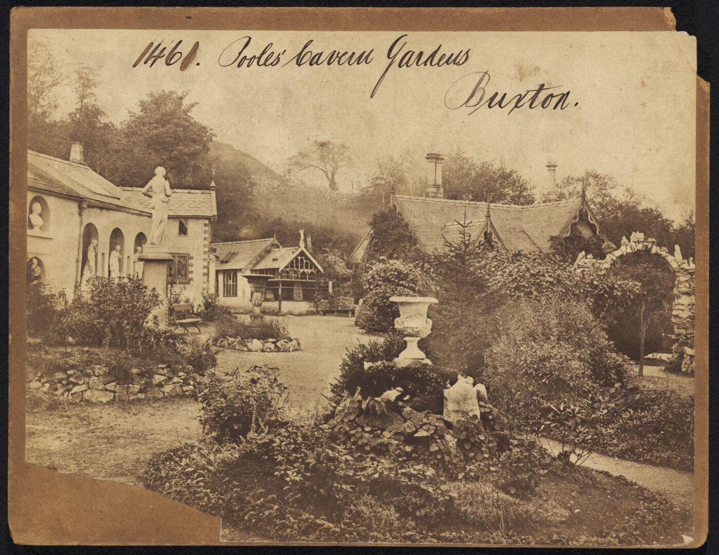 Francis Frith, Pooles' Cavern Gardens Buxton