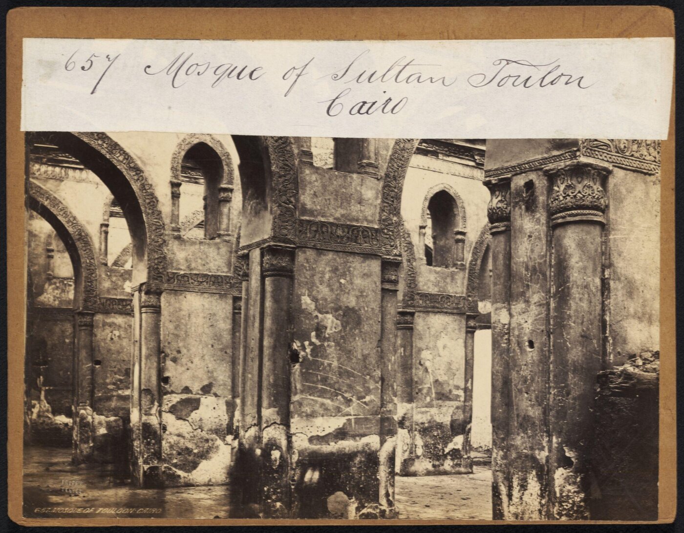Francis Frith, Mosque of Sulton Tulon. Cairo