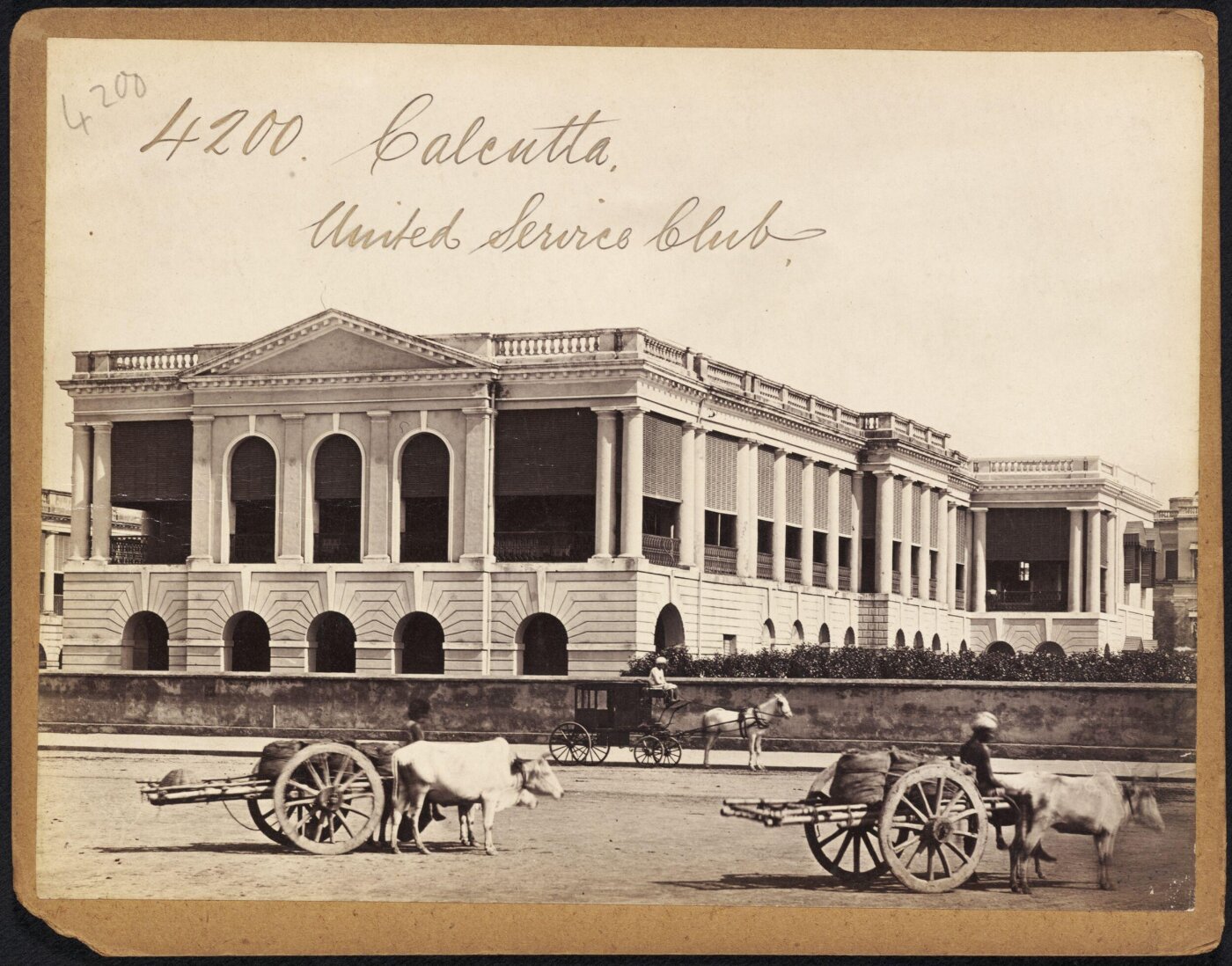 Francis Frith, Calcutta.  United Service Club