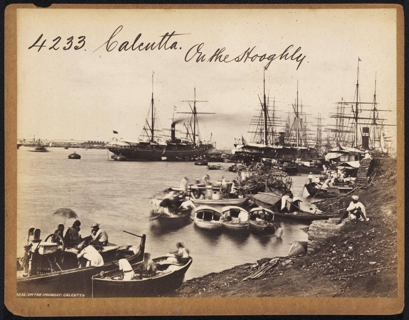 Francis Frith, Calcutta.  On the Hooghly