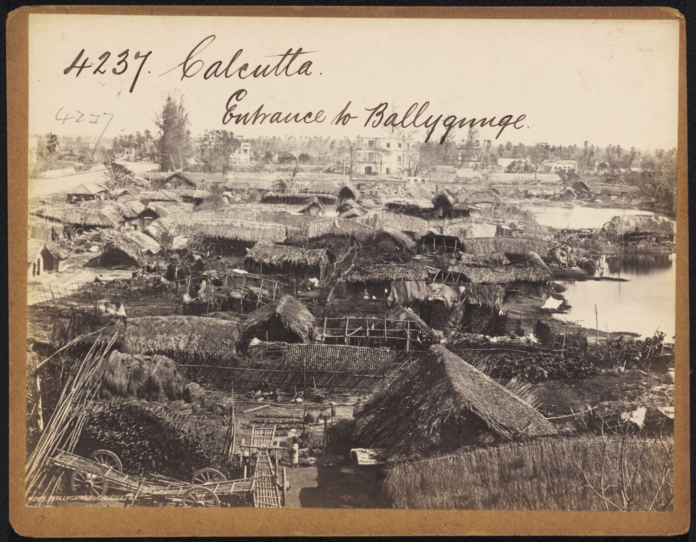 Francis Frith, Calcutta.  Entrance to Ballygunge