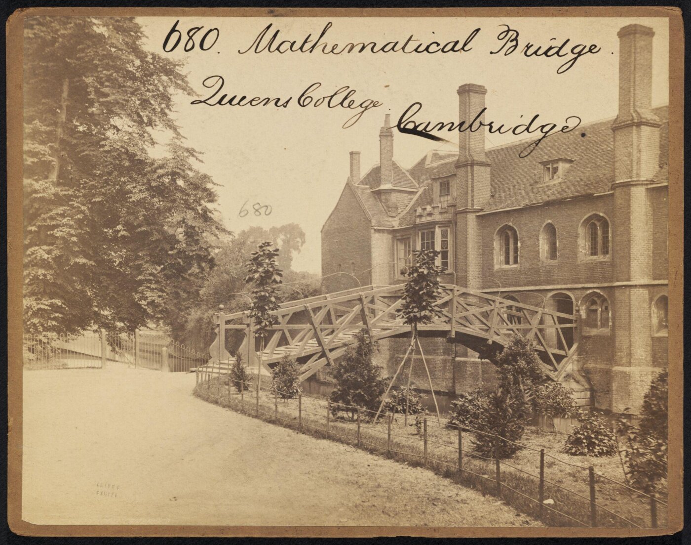 Francis Frith, Mathematical Bridge. Queen's College. Cambridge