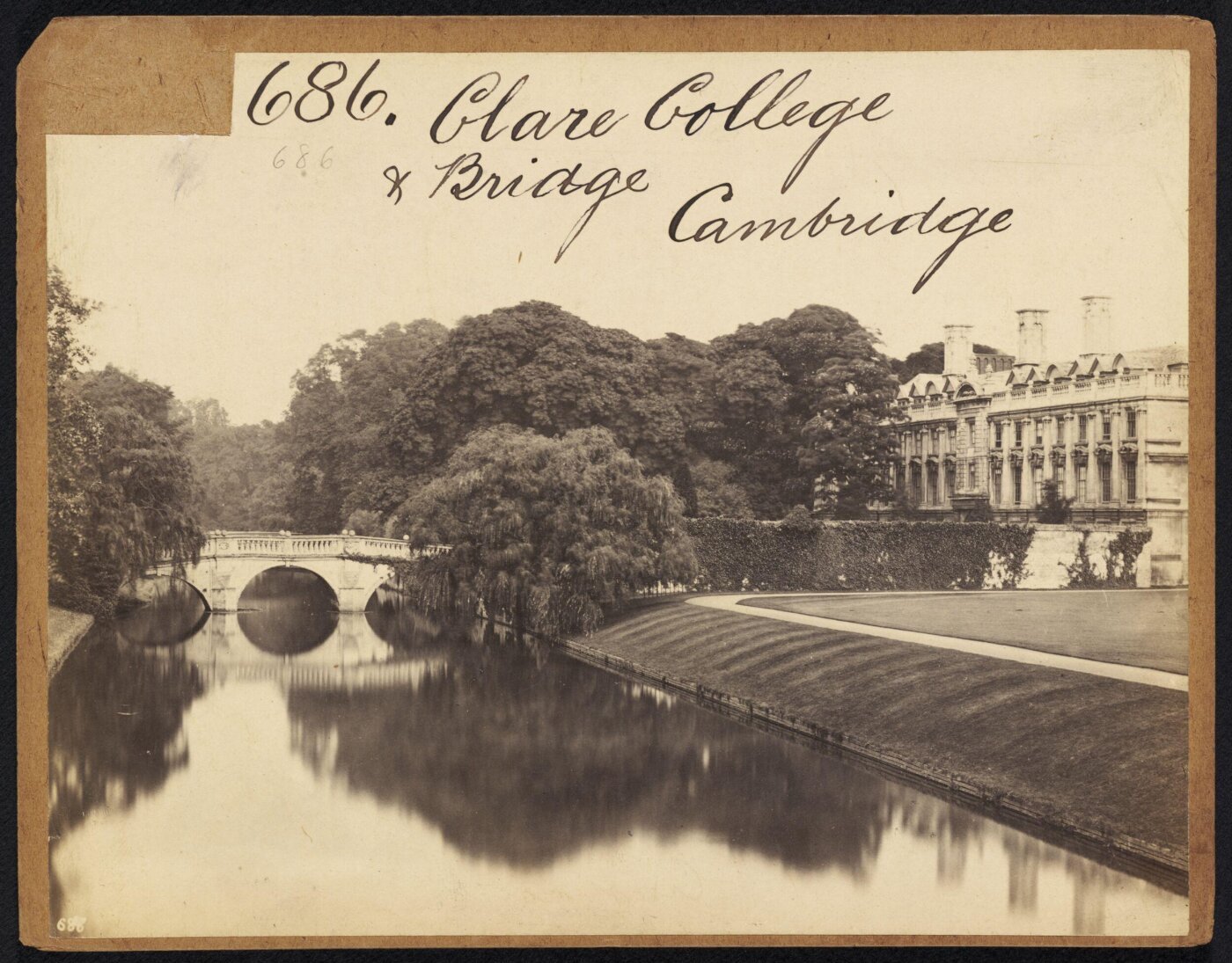 Francis Frith, Clare College & Bridge.  Cambridge