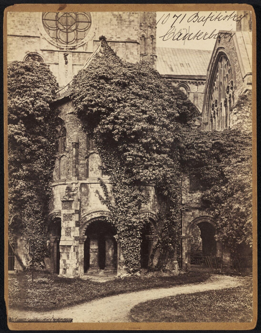 Francis Frith, Baptistry.  Canterbury