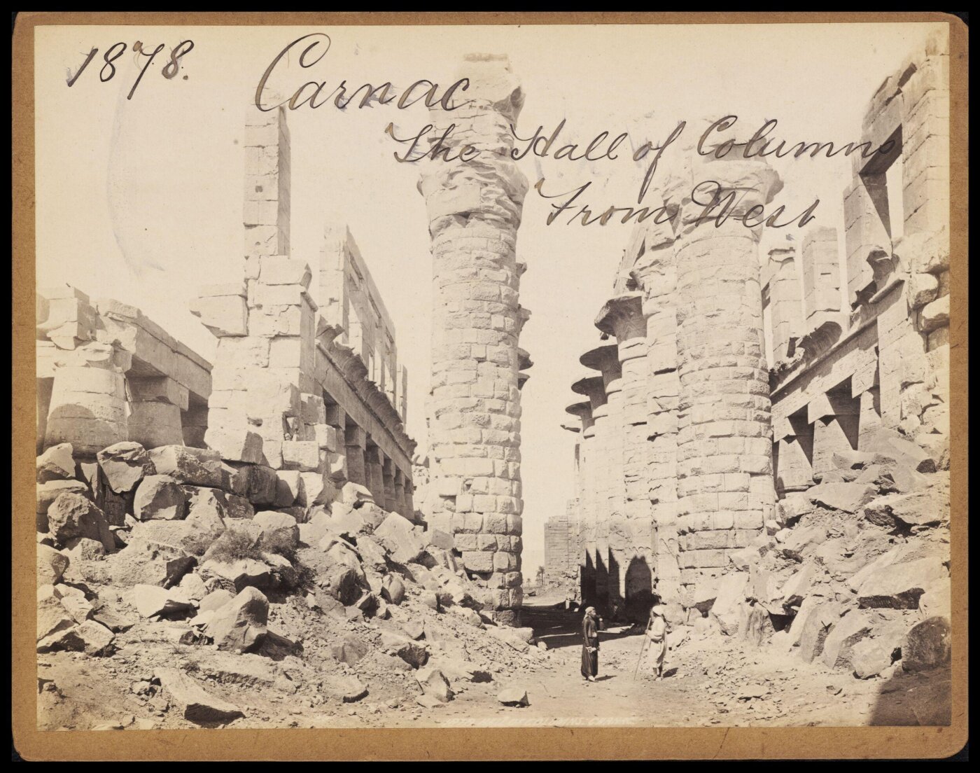 Francis Frith, Carnac. The Hall of Columns. From West