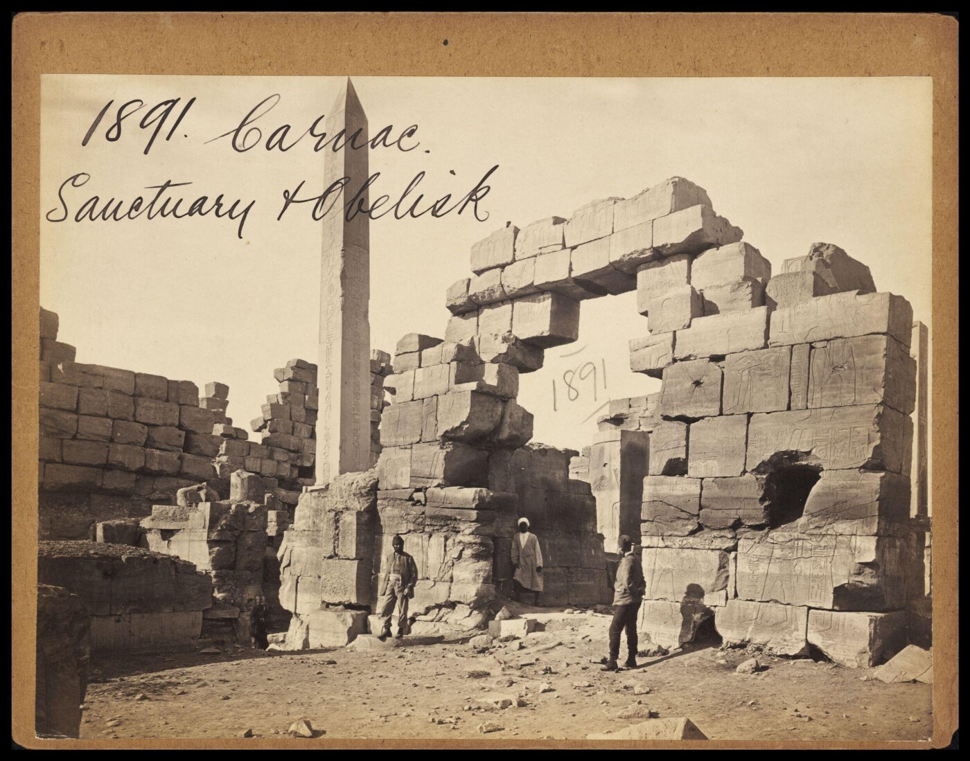 Francis Frith, Carnac.  Santuary & Obelisk