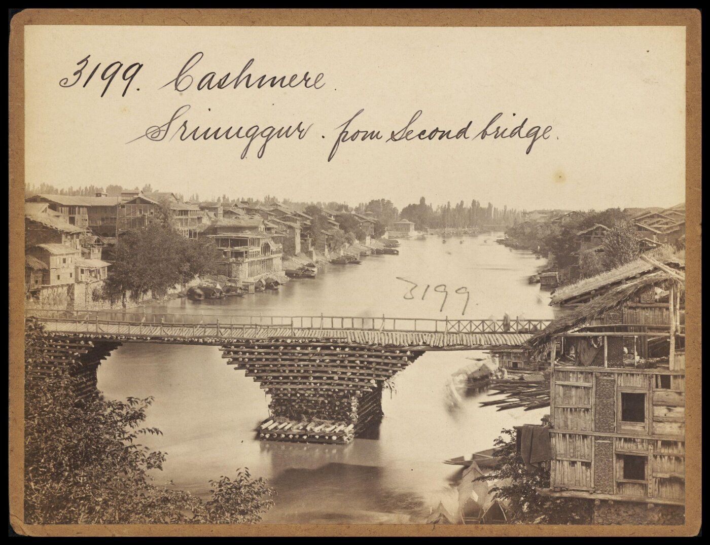 Francis Frith, Cashmere. Srinuggur from Second bridge