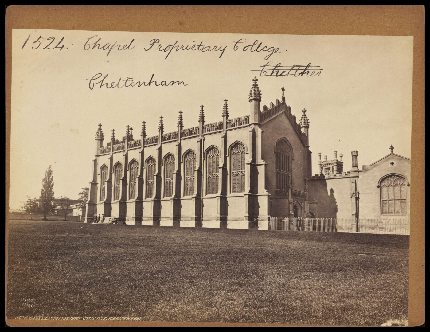 Francis Frith, Chapel Proprietary College. Cheltenham