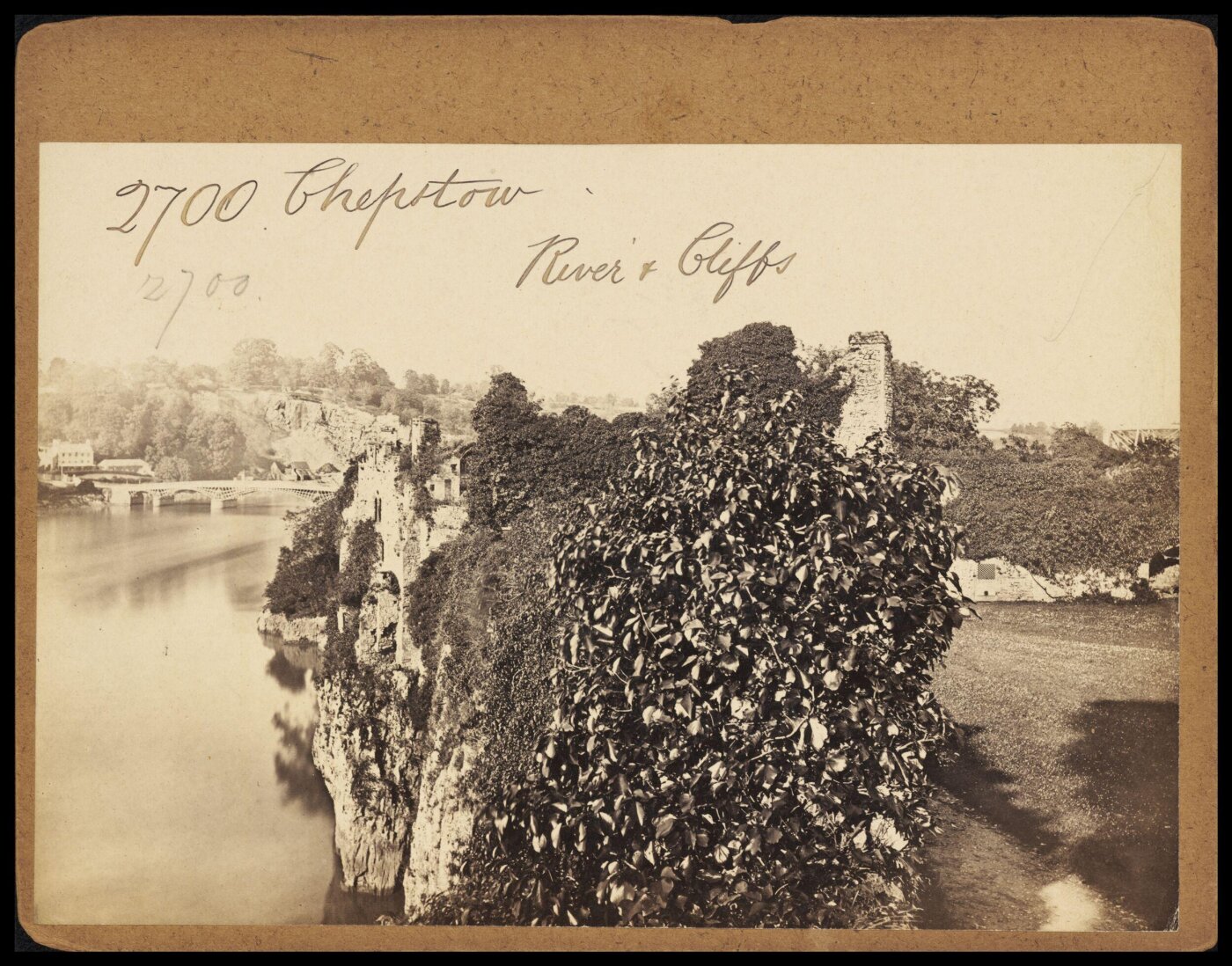 Francis Frith, Chepstow Ruins and Cliffs