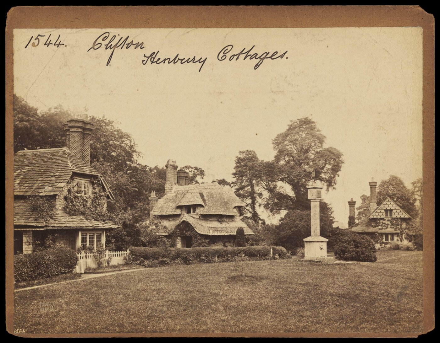 Francis Frith, Clifton.  Hanbury Cottages