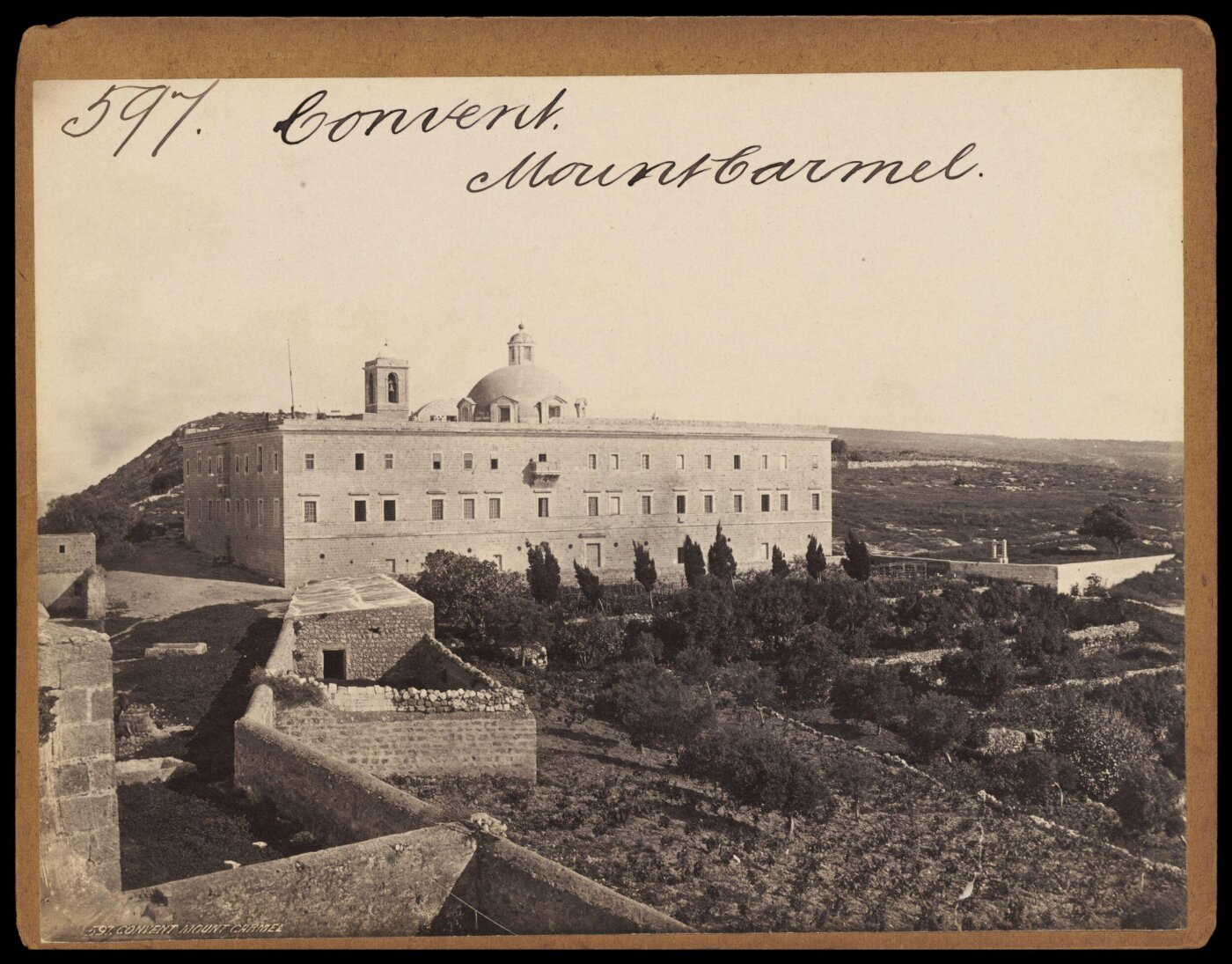 Francis Frith, Convent.  Mount Carmel