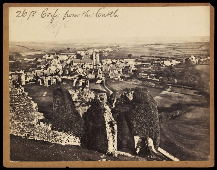 Corfe from the Castle top image