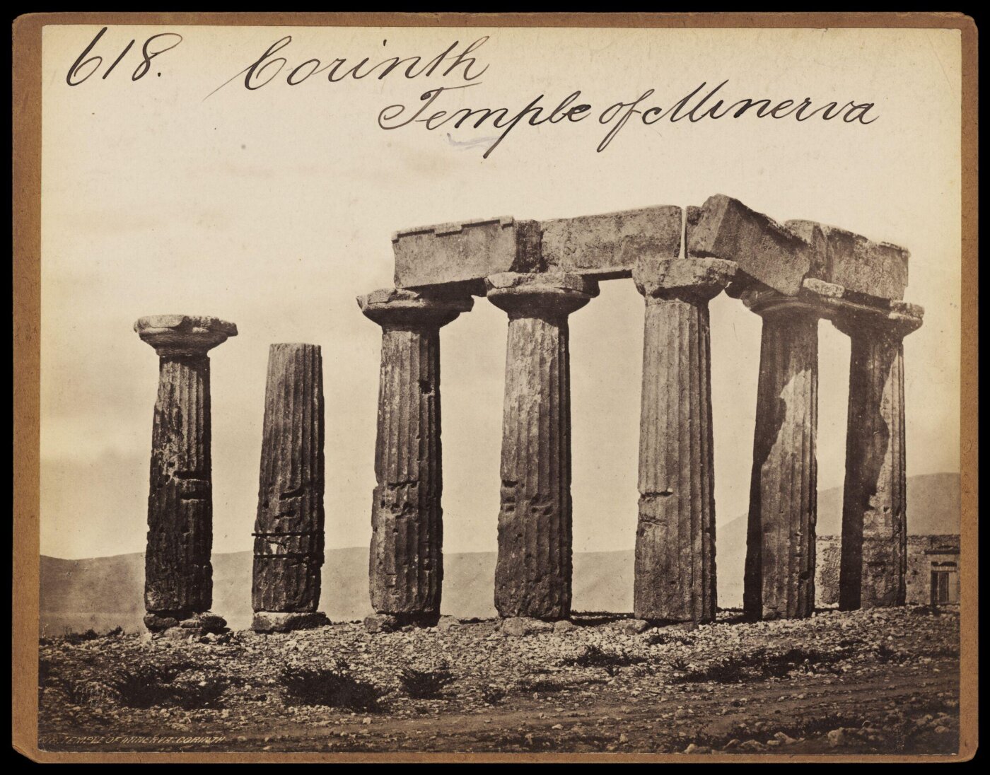 Francis Frith, Corinth.  Temple of Minerva