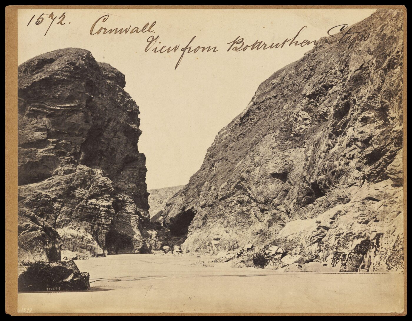 Francis Frith, Cornwall.  View from Bodruthan Steps