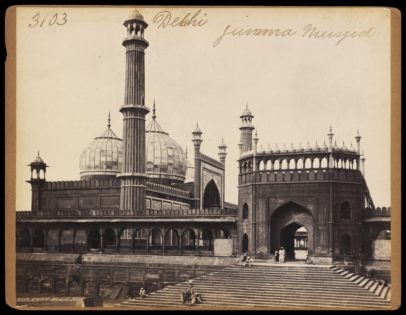 Francis Frith, Delhi.  Jumma Musjid