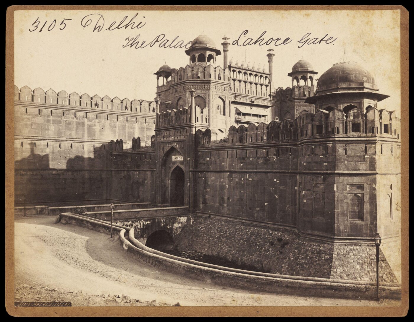 Francis Frith, Delhi.  The Palace.  Lahore Gate