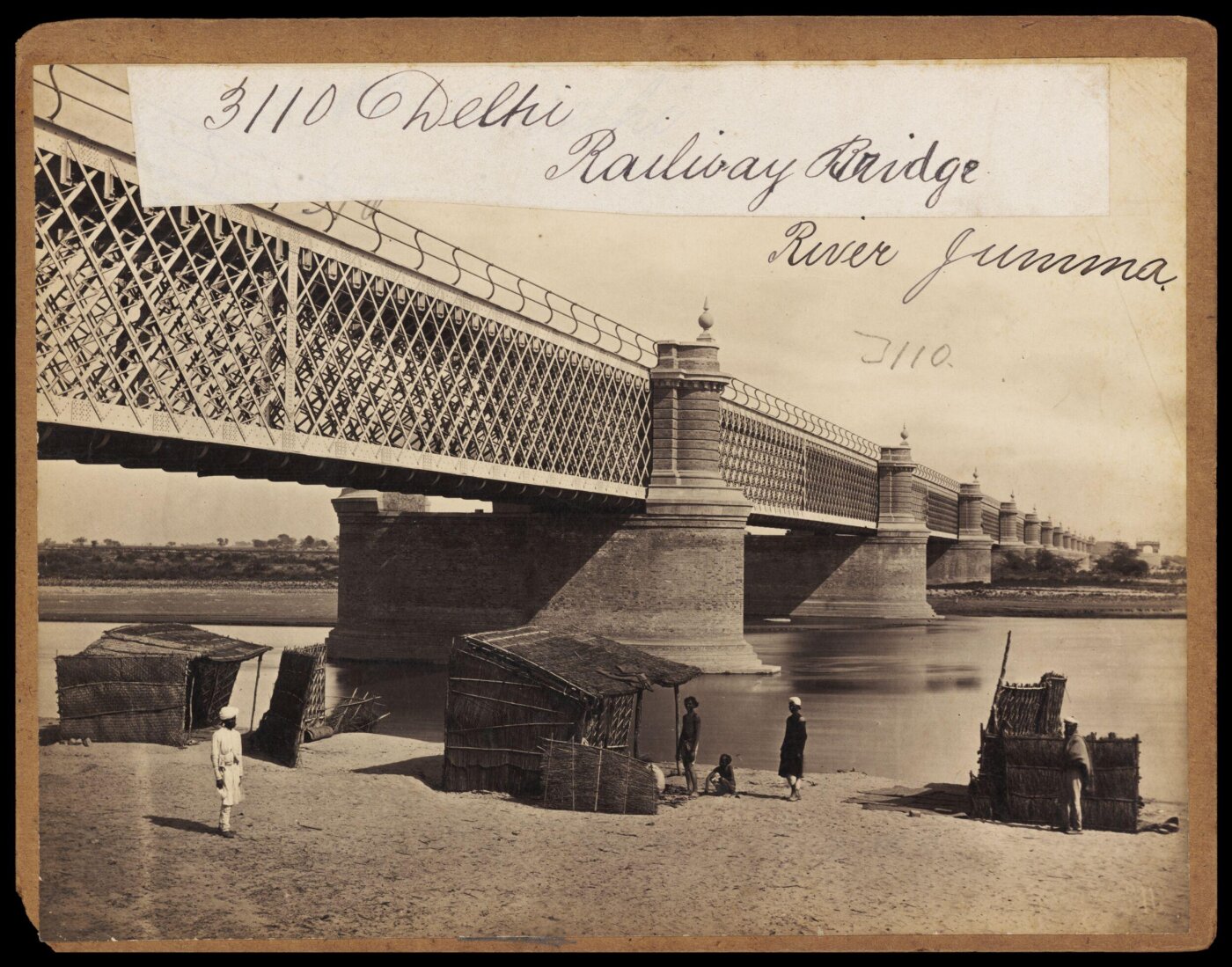 Francis Frith, Delhi.  Railway Bridge.  River Jumma