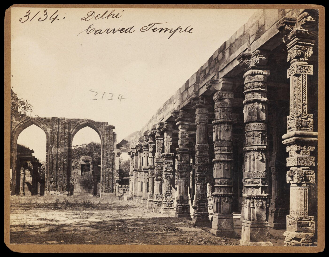 Francis Frith, Delhi.  Carved Temple