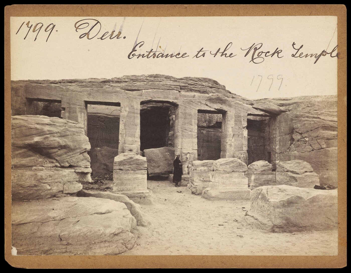 Francis Frith, Derr.  Entrance to the Rock Temple