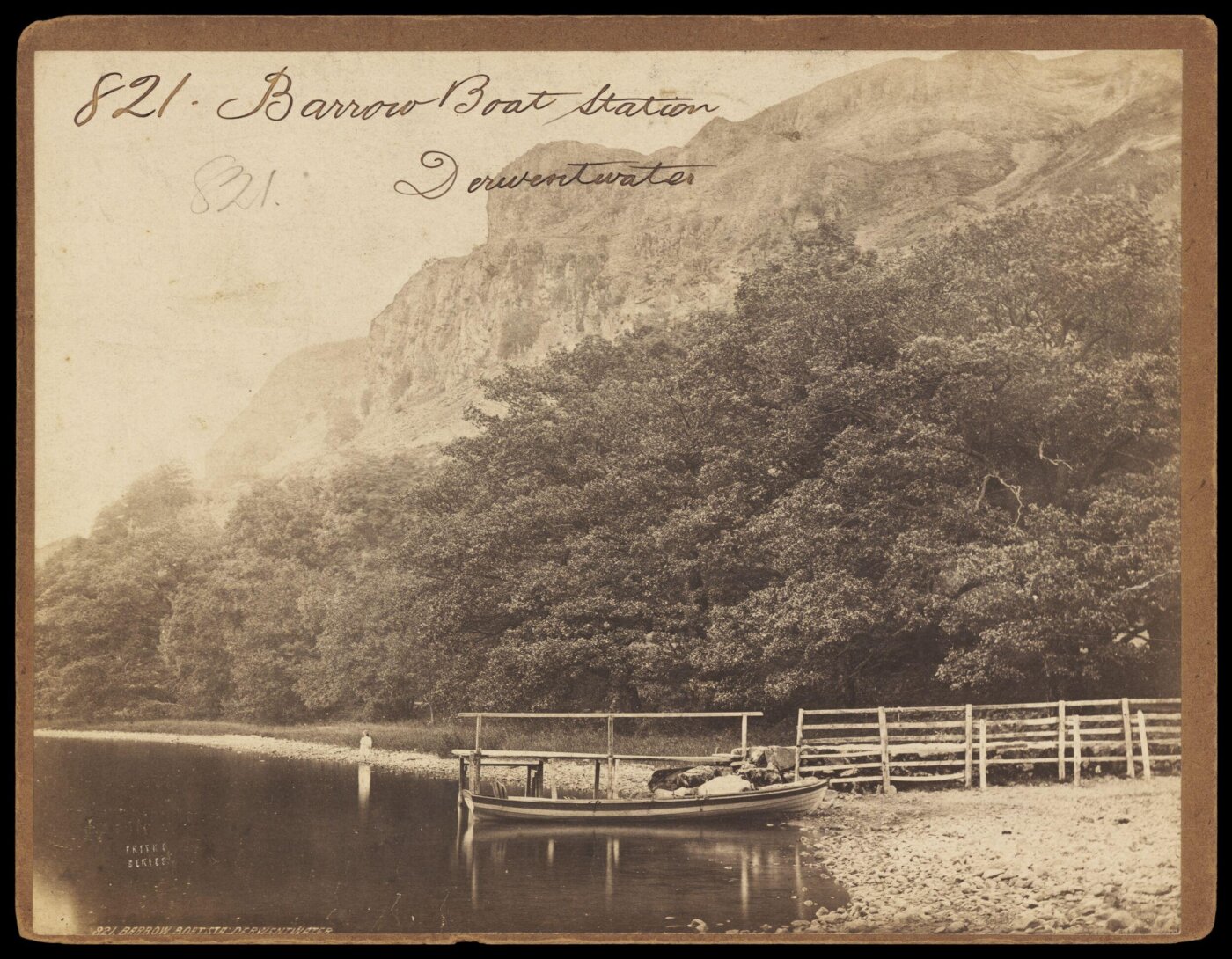 Francis Frith, Barrow Boat Station.  Derwentwater