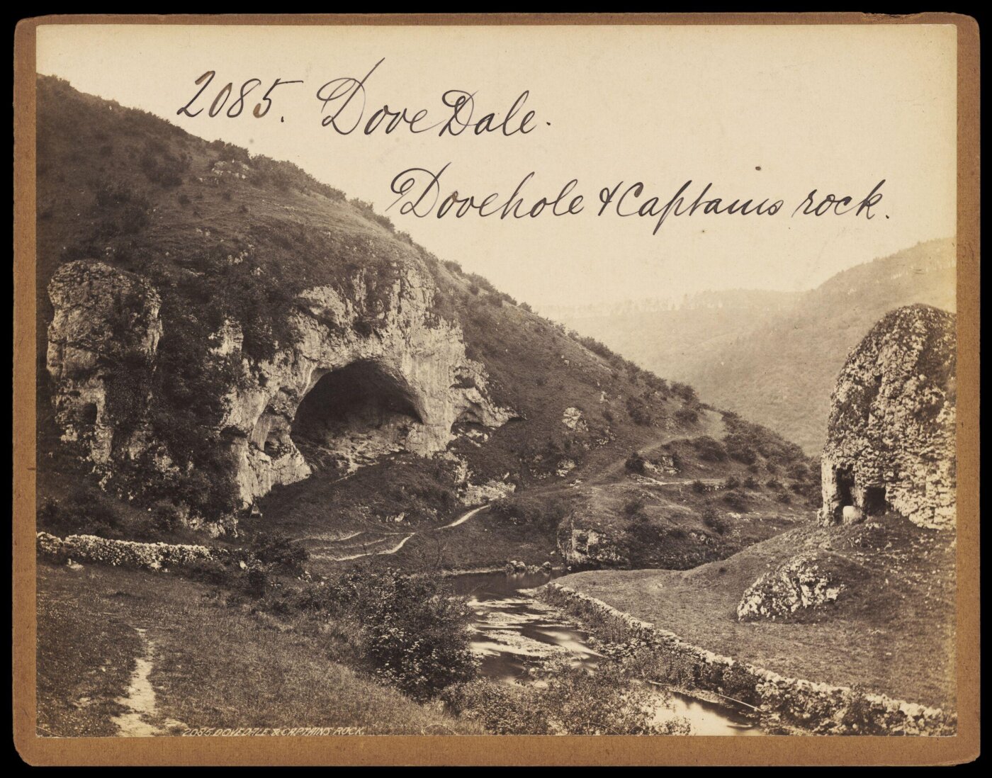 Francis Frith, Dove Dale.  Dovehole & Captains rock