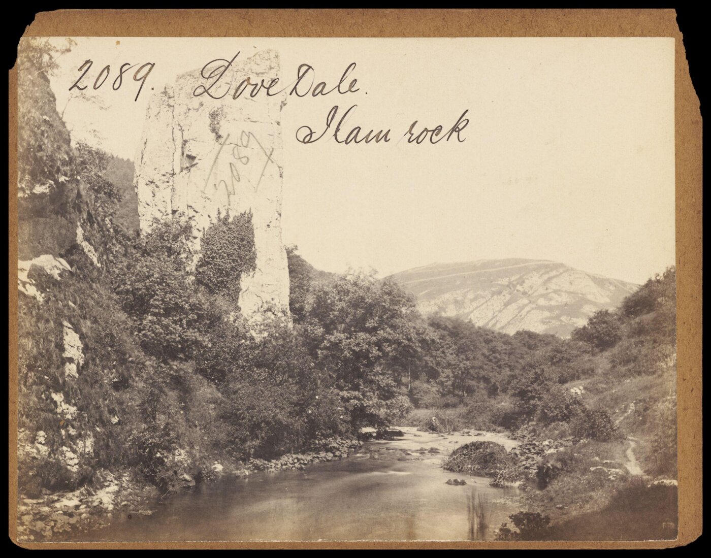 Francis Frith, Dove Dale.  Ilam rock