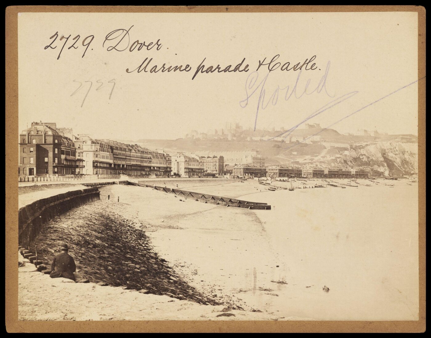 Francis Frith, Dover.  Marine parade & Castle