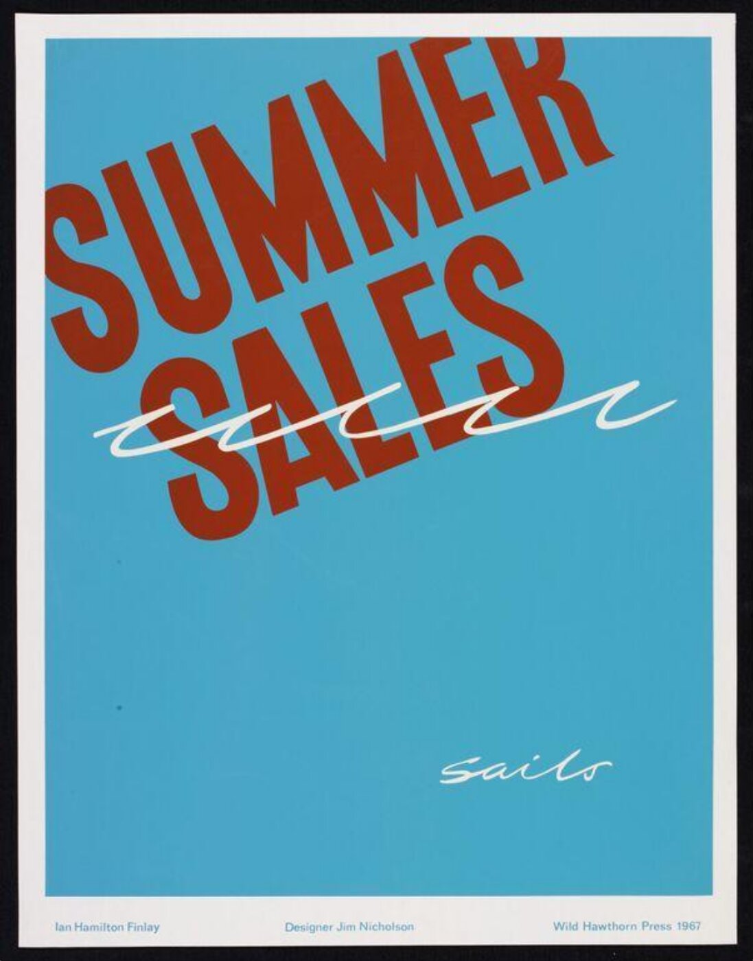 Ian Hamilton Finlay, Summer Sales
