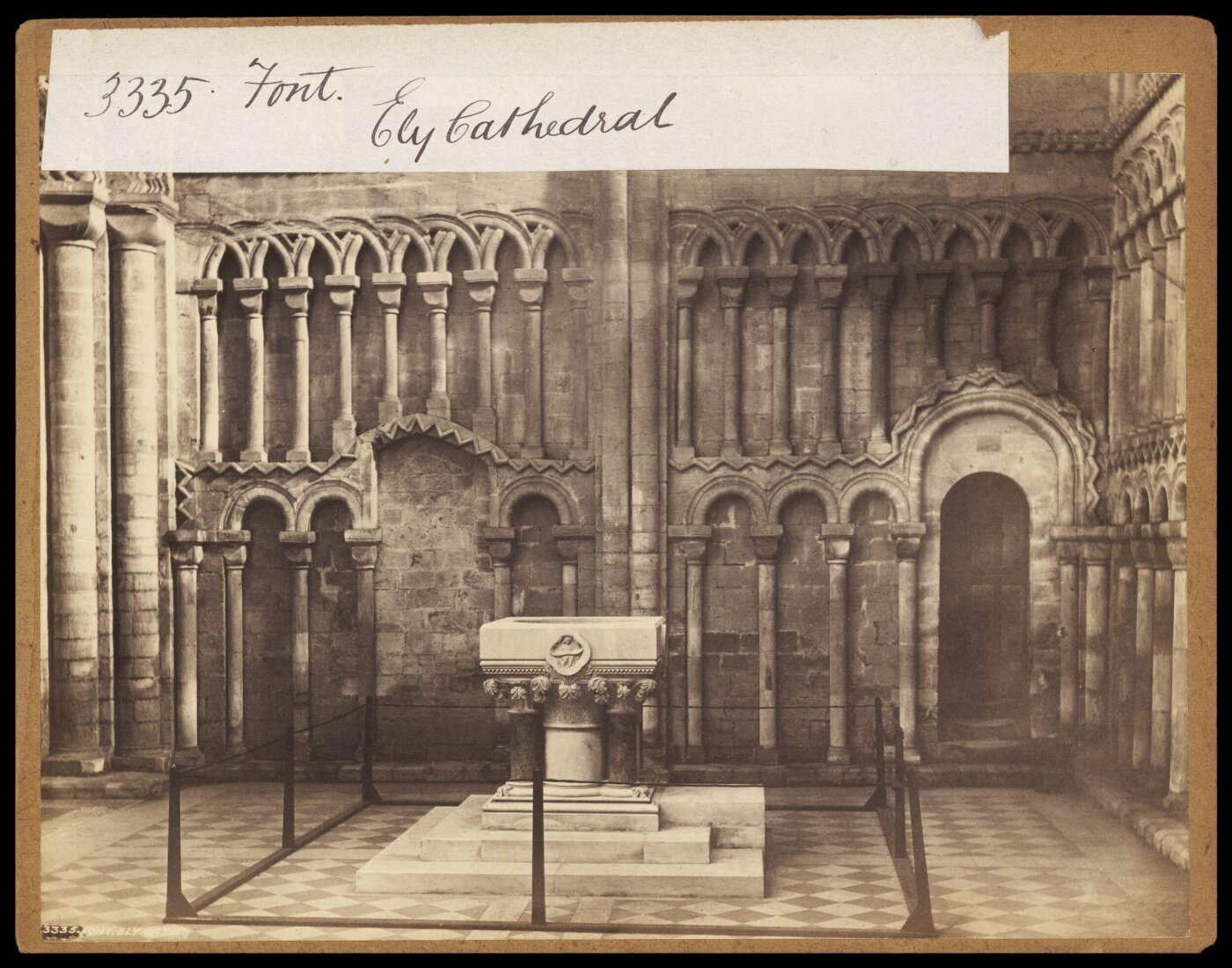 Francis Frith, Font. Ely Cathedral