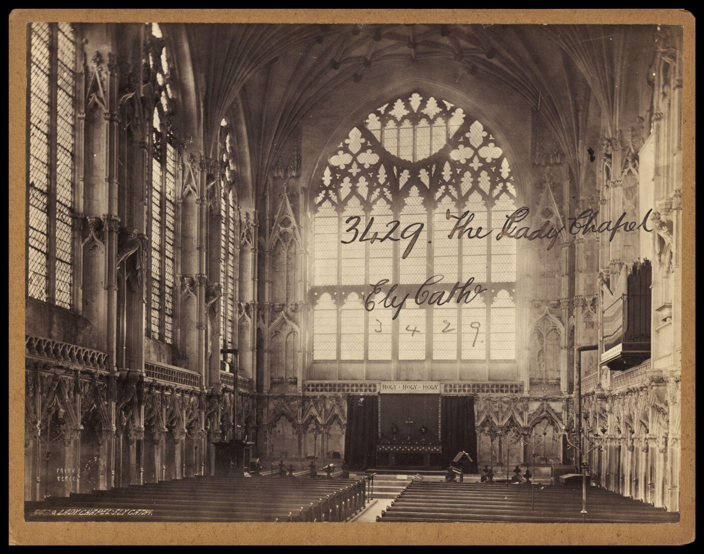 Francis Frith, The Lady Chapel.  Ely Cath'l