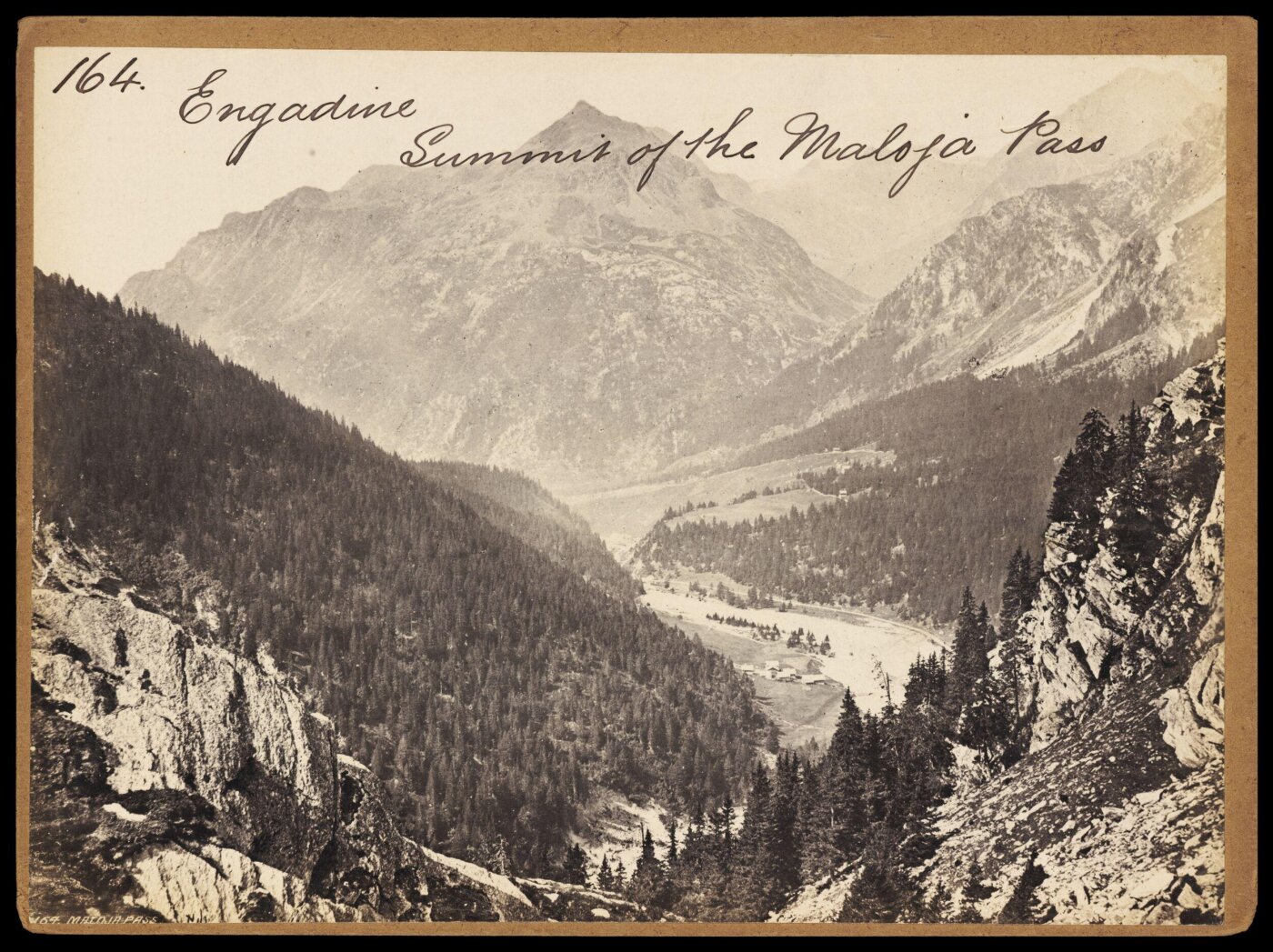 Francis Frith, Engadine.  Summit of the Maloja Pass