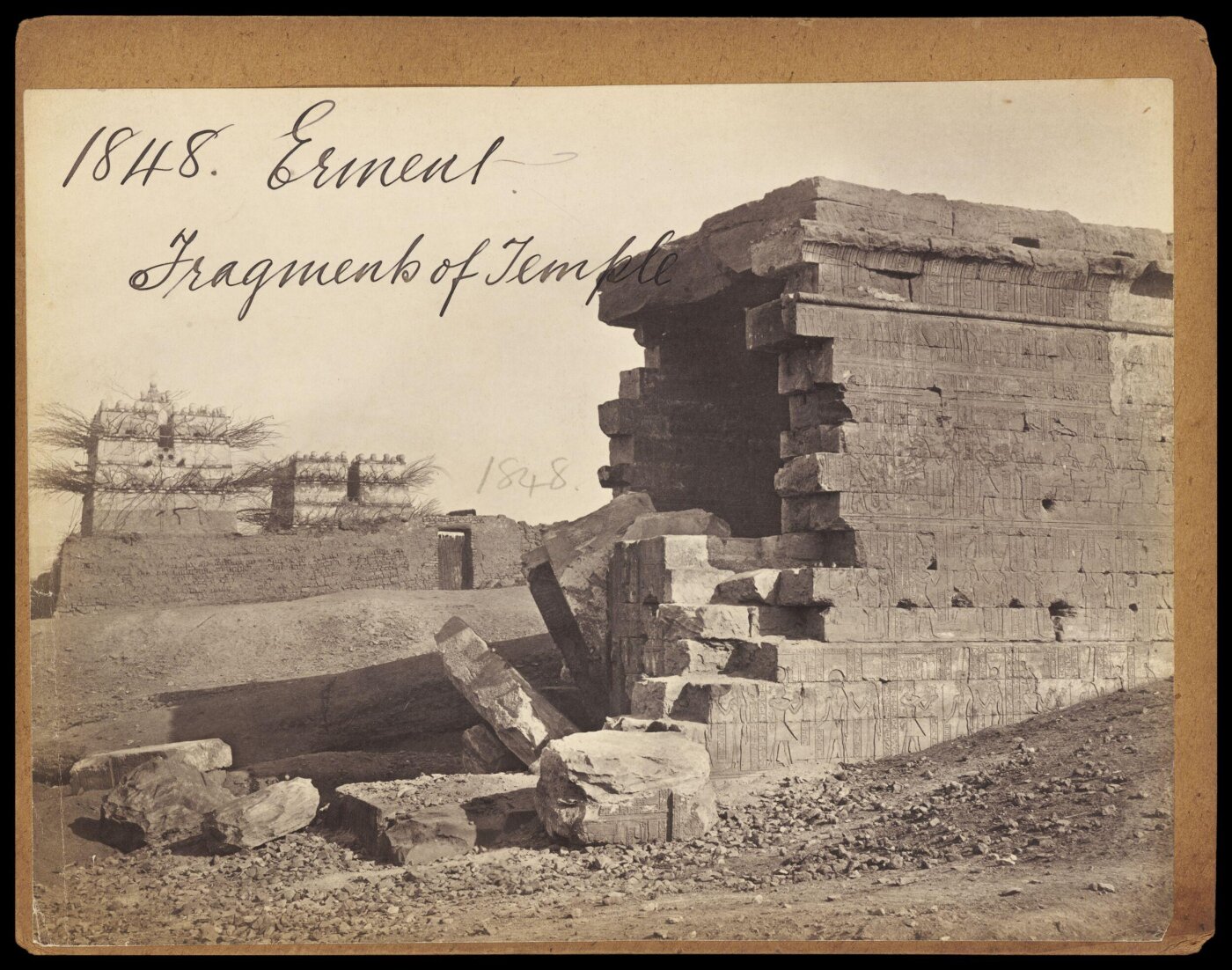 Francis Frith, Erment. Fragments of Temple