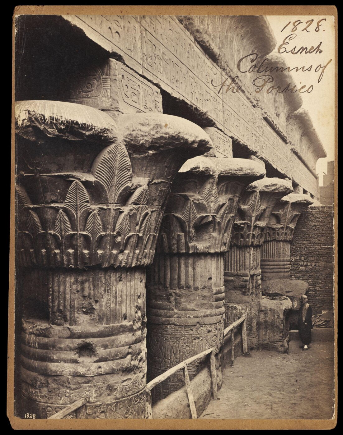 Francis Frith, Esneh. Columns of the Portico