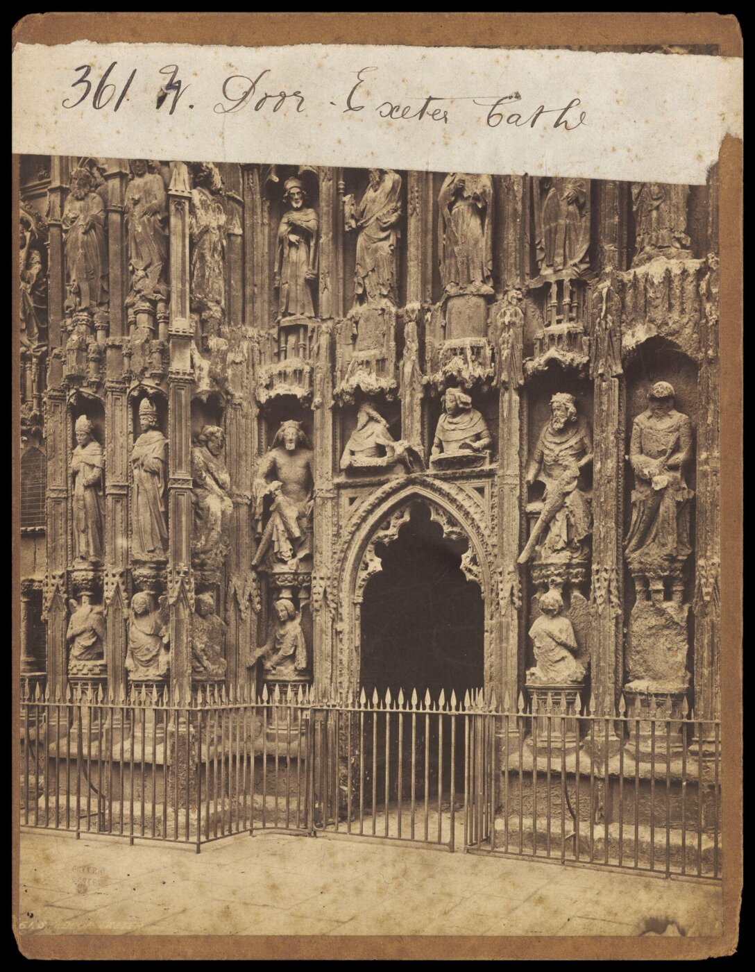 Francis Frith, W. Door. Exeter Cath'l
